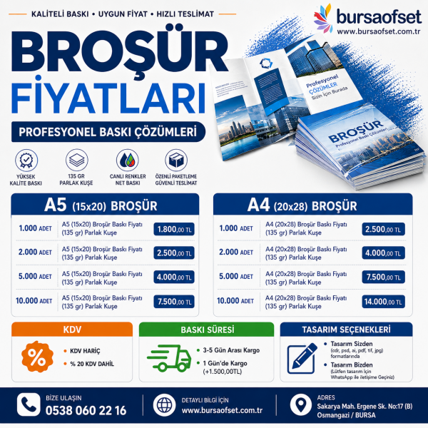 BROŞÜR FİYATLARI