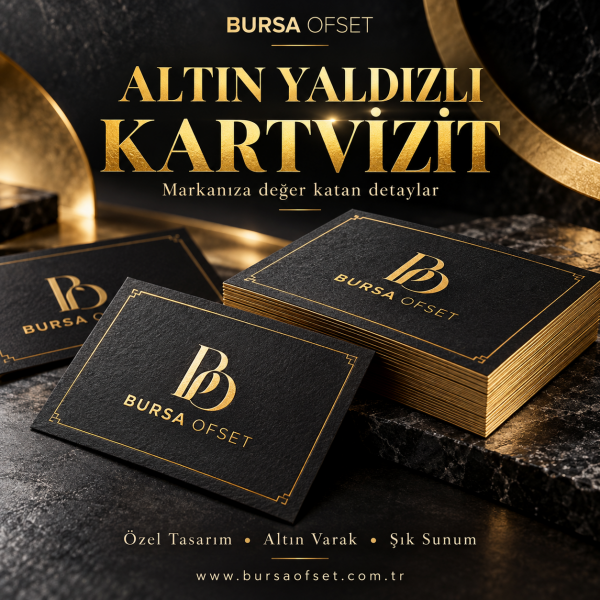 Altın Yaldızlı Kartvizit