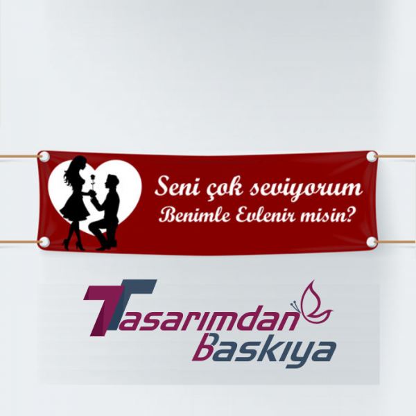 Evlilik Teklifi Pankartı