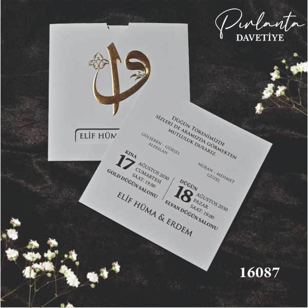 Pırlanta Davetiye 16087