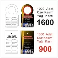 Bursa Yağ Kartı Baskı